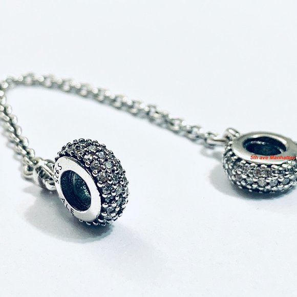 Pandora PAVE Inspiration SAFETY CHAIN #791736CZ - Picture 1 of 7